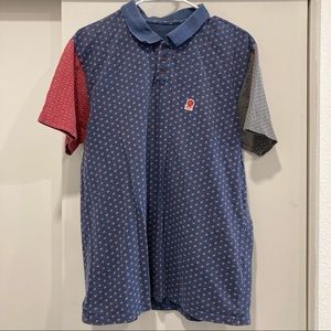 RVCA Colorblock Paisley Print Polo